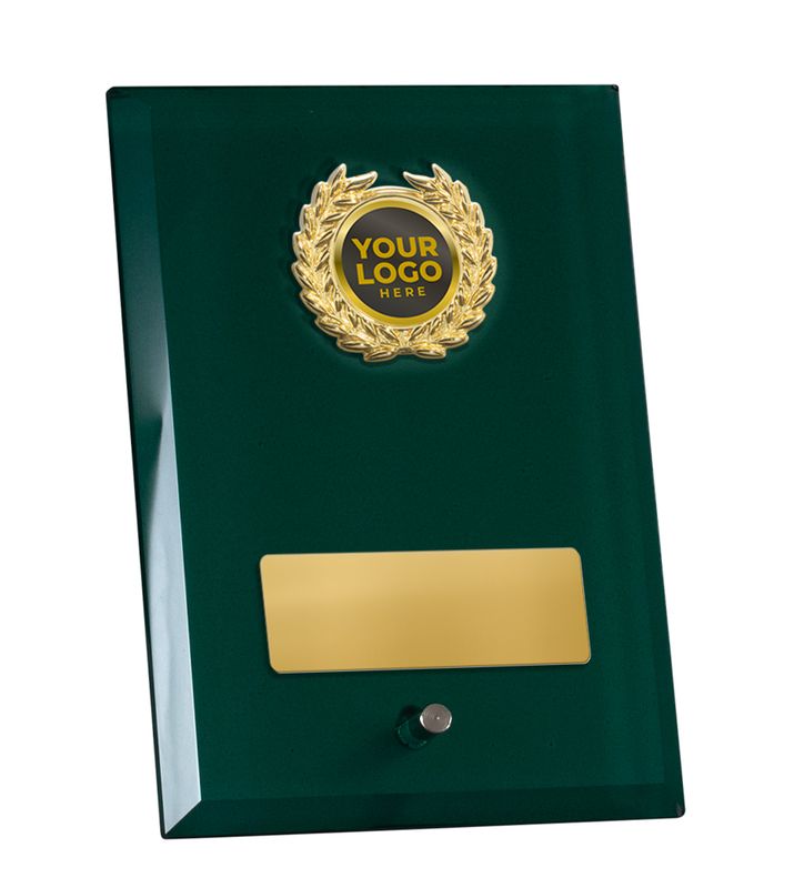 Green Glass with Trim Glass Award 205mm