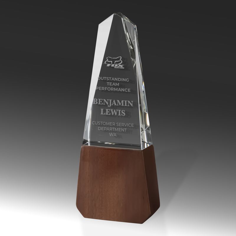 Timber Awards Crystal Trophy 240mm