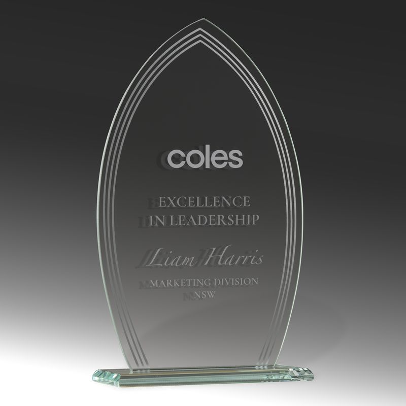 Mirror Edge Glass Arch Glass Award 185mm