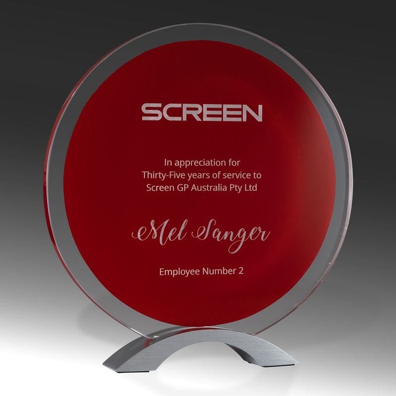 Round Glass Award 215mm