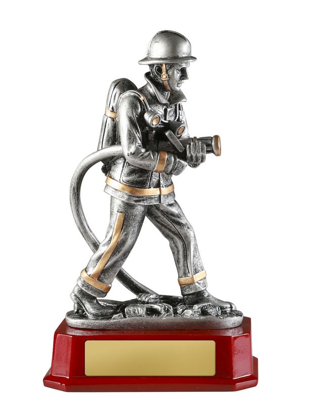 Fireman Fire and Rescue Trophy 205mm