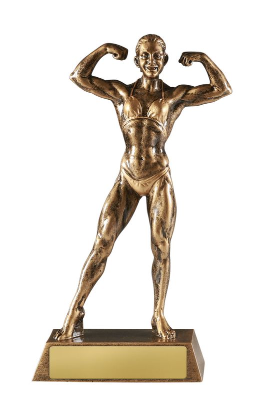 Bodybuilding Female Body Building Trophy 205mm