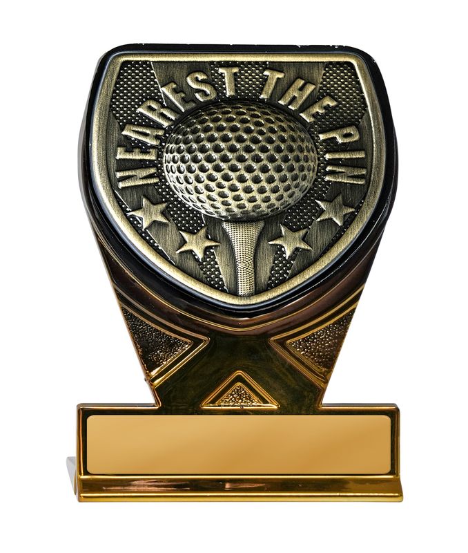 Gold Nearest the Pin Golf Trophy 175mm