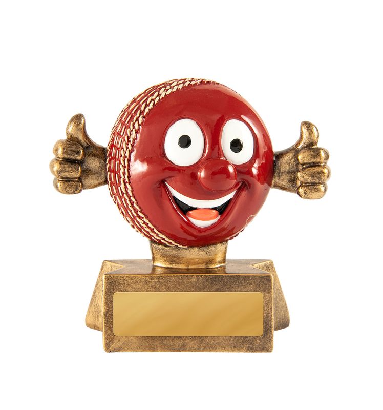 Smiling Cricket Trophy 75mm