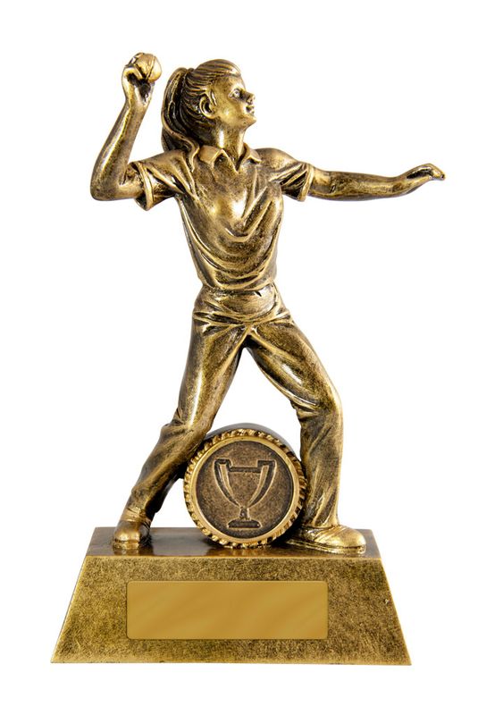Batsman Female Cricket Trophy 160mm