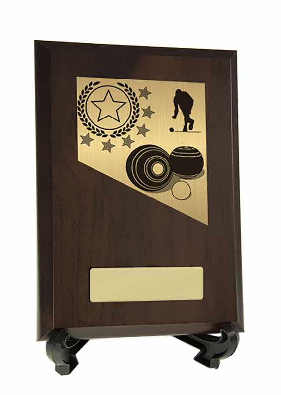 Plaque with Lawn Bowls Trim 200mm