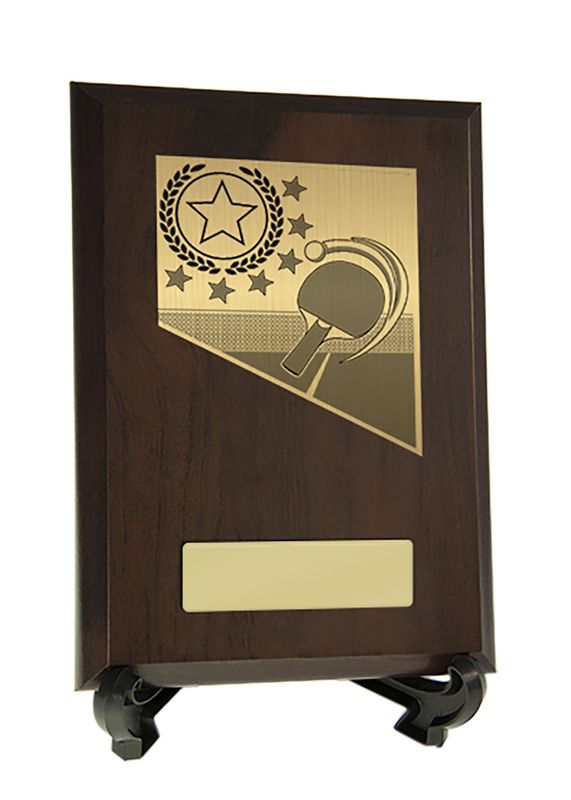 Plaque with Table Tennis Trim 200mm