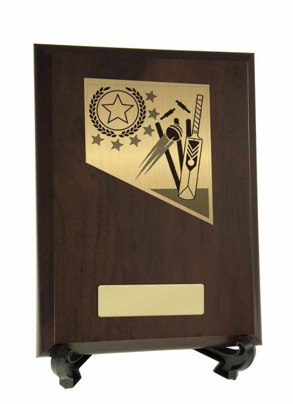 Cricket Theme on Plaque 200mm