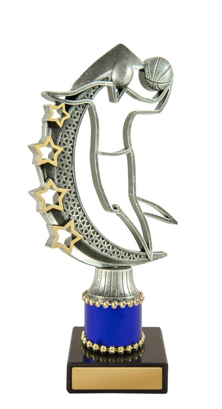 M.Basketball Fig. on Column Trophy 197mm