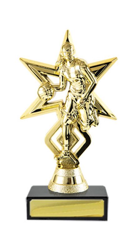 Basketball F. Fig. on Base Trophy 185mm