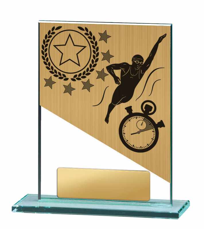 Swimming Glass Trophy 150mm