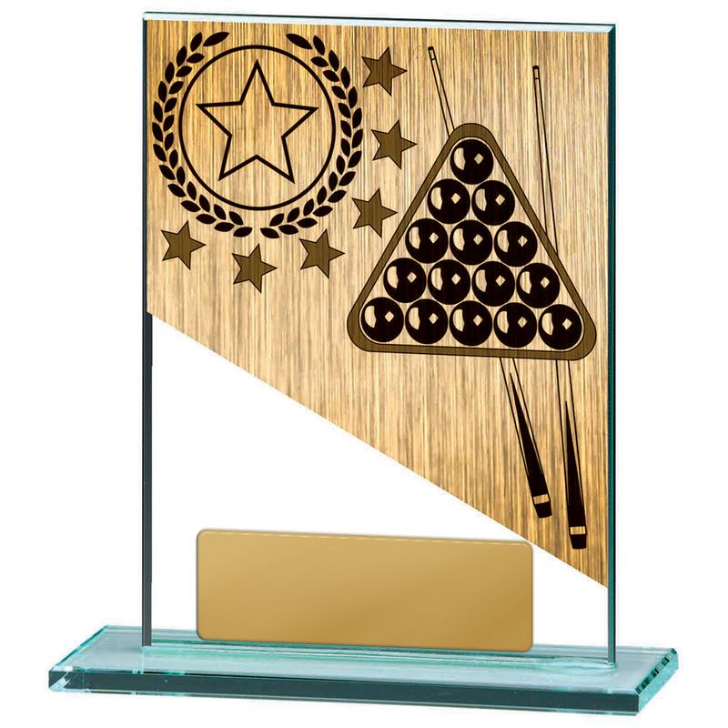 Billiards Glass Trophy 150mm
