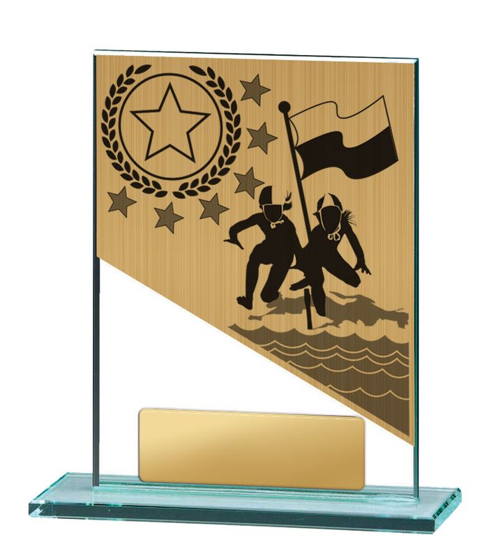 Lifesaving Glass Trophy 150mm