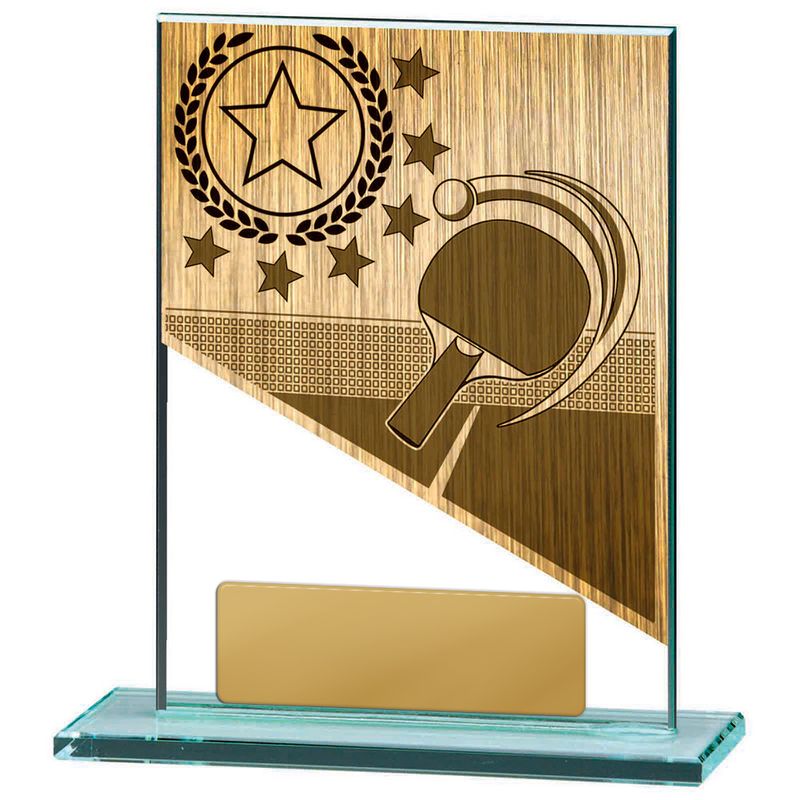 Table Tennis Glass Trophy 150mm