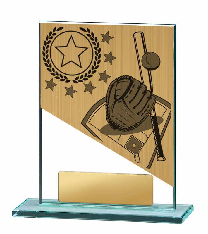 Baseball Glass Trophy 150mm