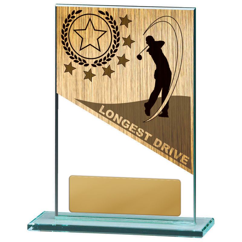 Golf Glass Trophy 150mm