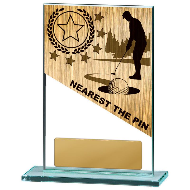 Golf Glass Trophy 150mm