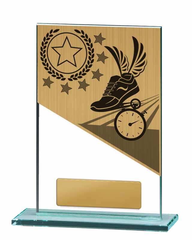 Athletics Glass Trophy 150mm