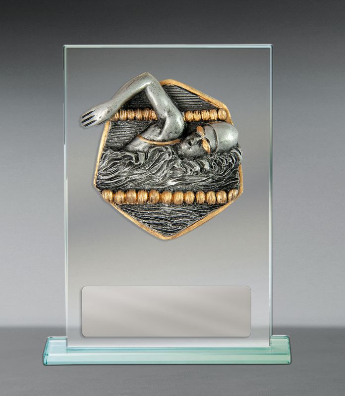 Swimming Glass Trophy 170mm