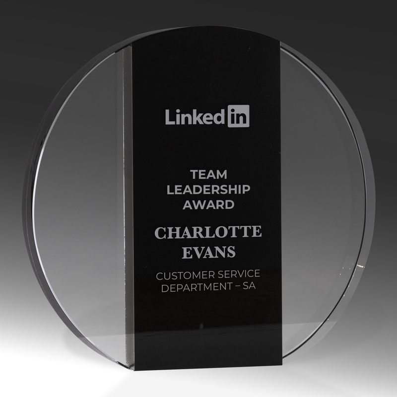 Circle Crystal Award 120mm