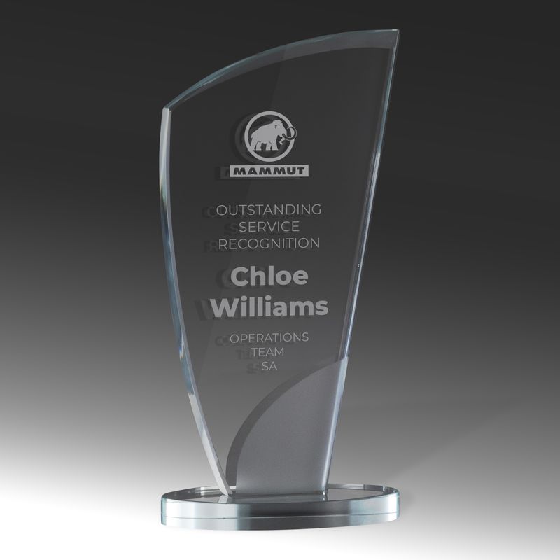 Wedge Glass Award 180mm