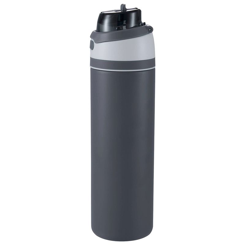 Stainless Steel Flip Straw Bottle 900ml