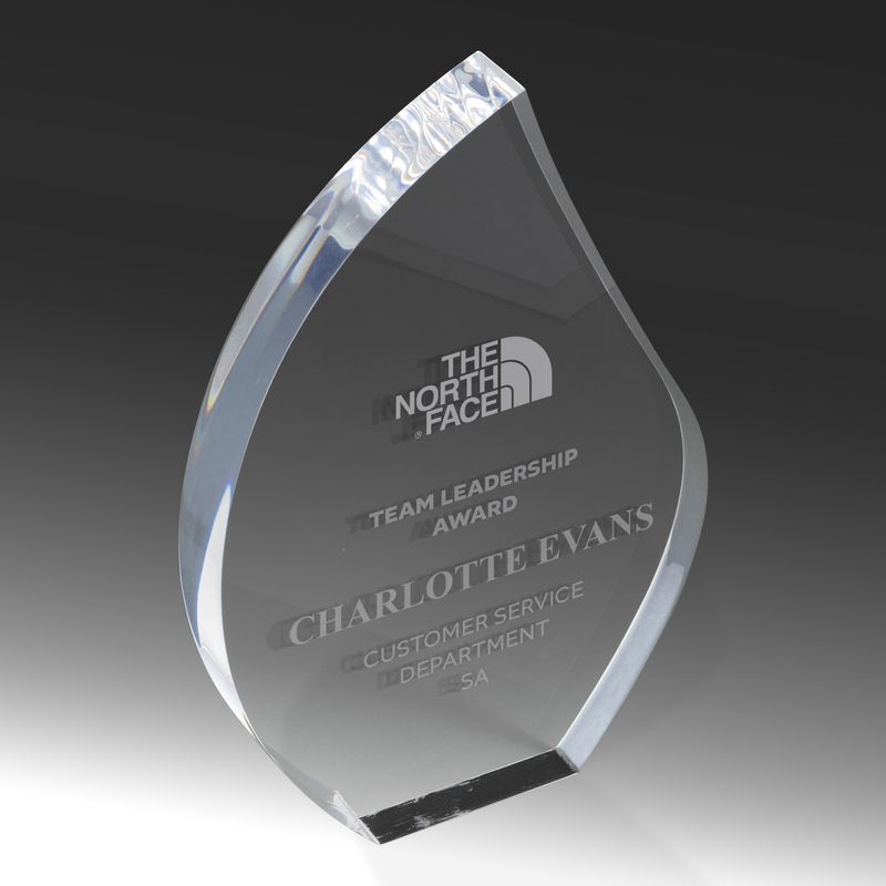 Teardrop Acrylic Award 200mm