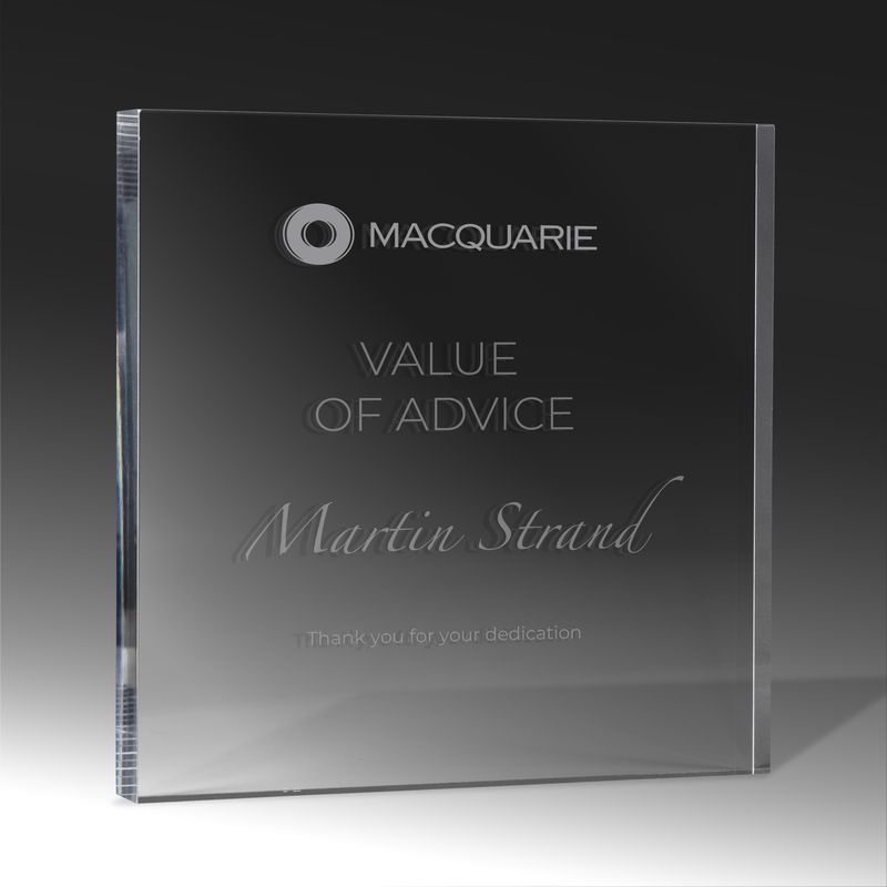Square Acrylic Award 100mm