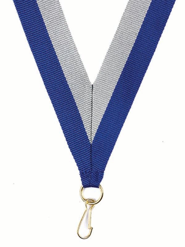 Royal Blue Grey Ribbon