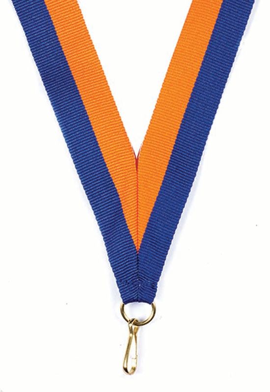 Royal Blue Orange Ribbon