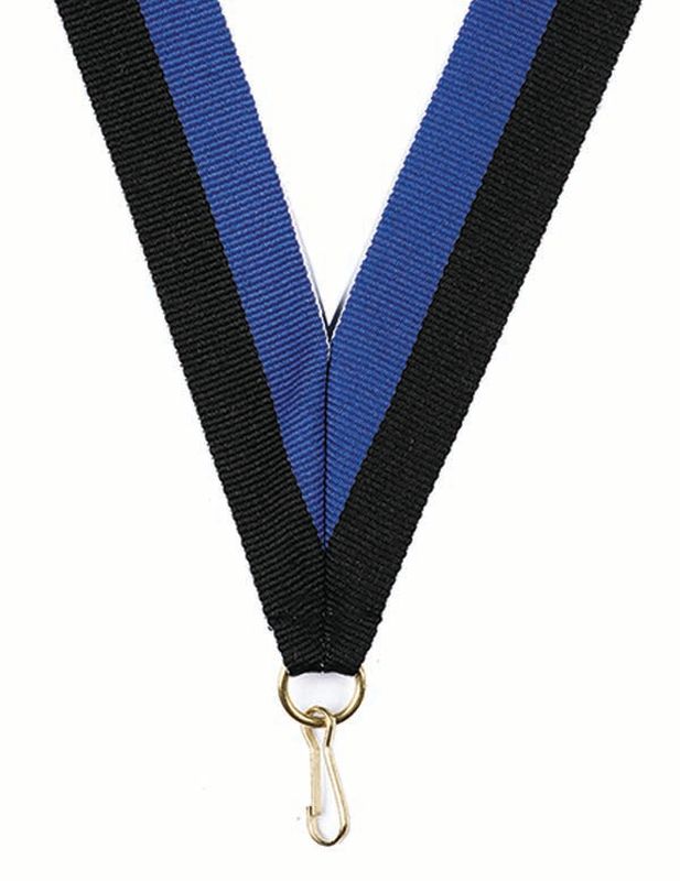 Royal Blue Black Ribbon