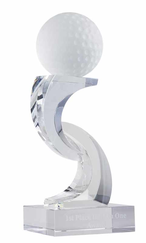 Golf Crystal Trophy 260mm