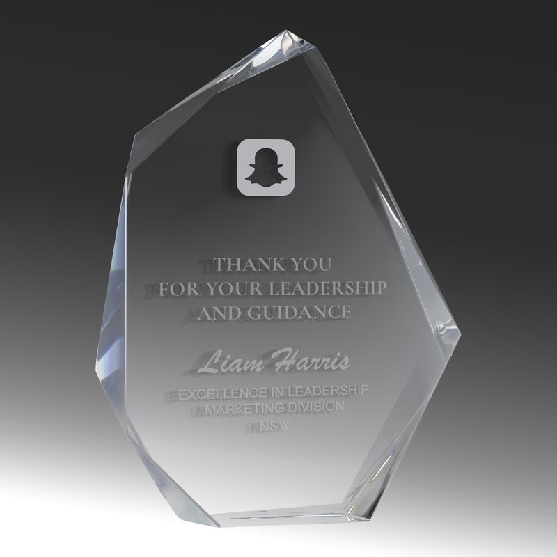 Sail Crystal Award 150mm