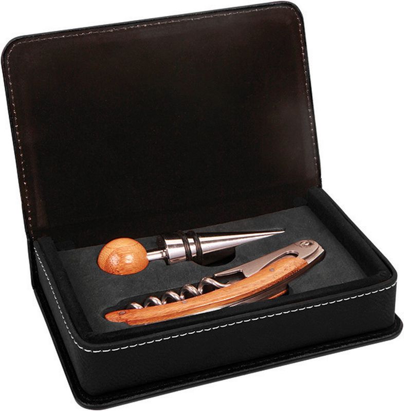 Laserable 2 Piece Wine Tool Set Drinkware 90mm