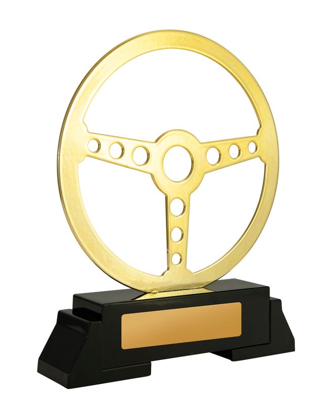Steering Wheel on Base Motorsports Trophy 135mm