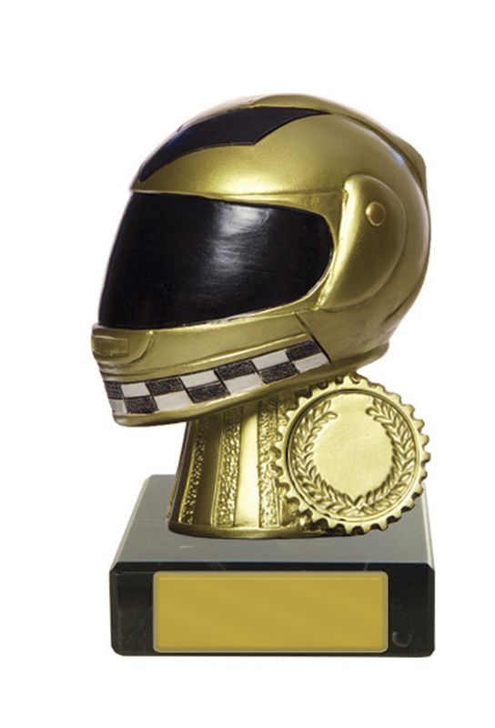 Helmet on Base Motorsports Trophy 115mm