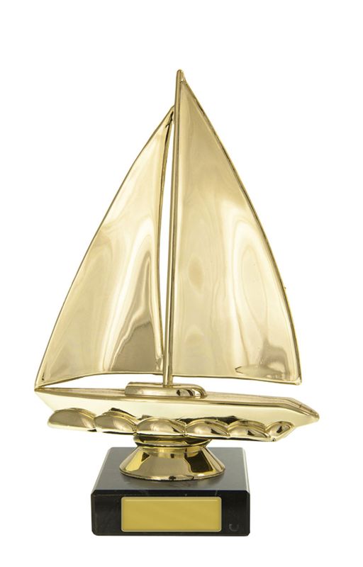 Sailboat on Base Sailing Trophy 150mm