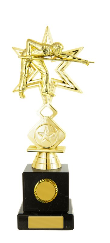 Billiards Figure on Column Trophy 235mm